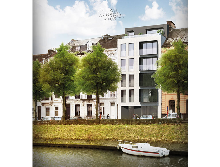 Residentie <br/> Da Vinci I - Stadswoning - image appartement-te-koop-gent-residentie-da-vinci-gevel on https://hoprom.be